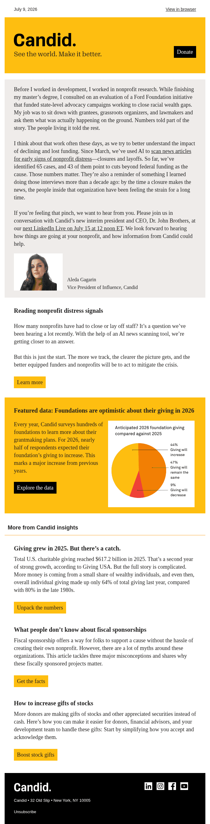 Tracking nonprofit closures and layoffs