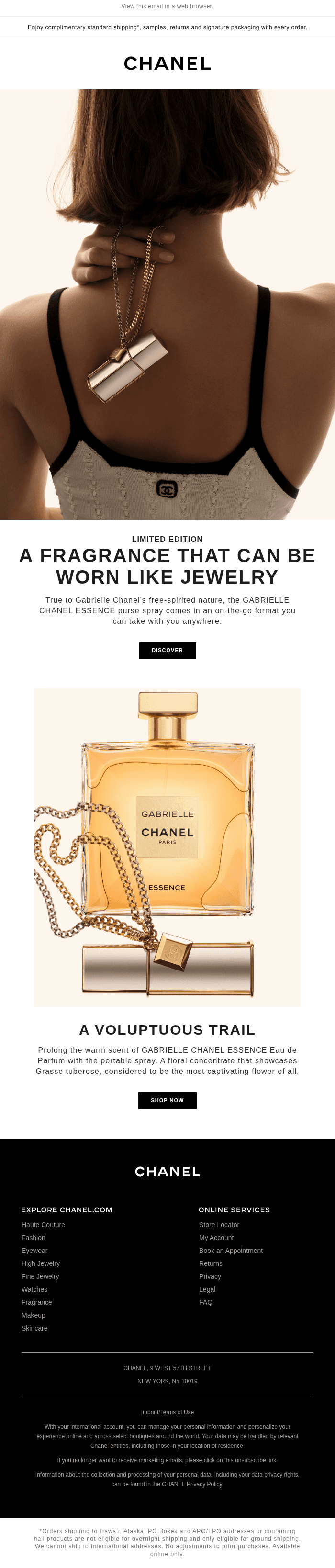 Limited edition: the GABRIELLE CHANEL ESSENCE purse spray