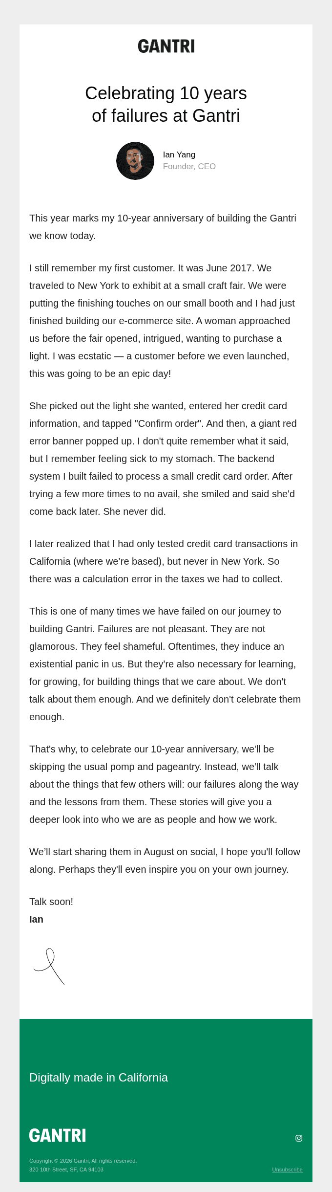 Celebrating 10 years of failures at Gantri