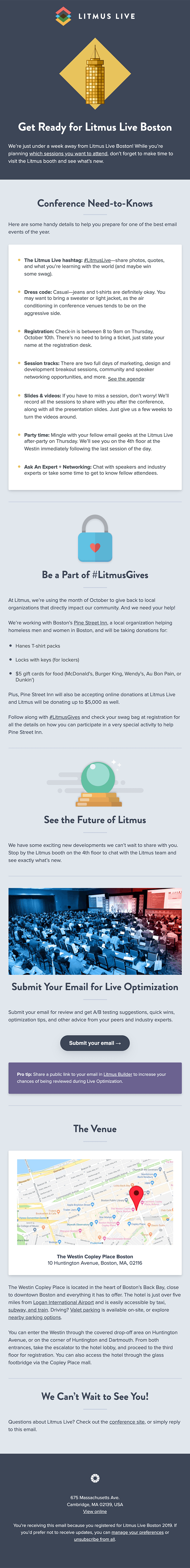 Pack your bags for Litmus Live Boston