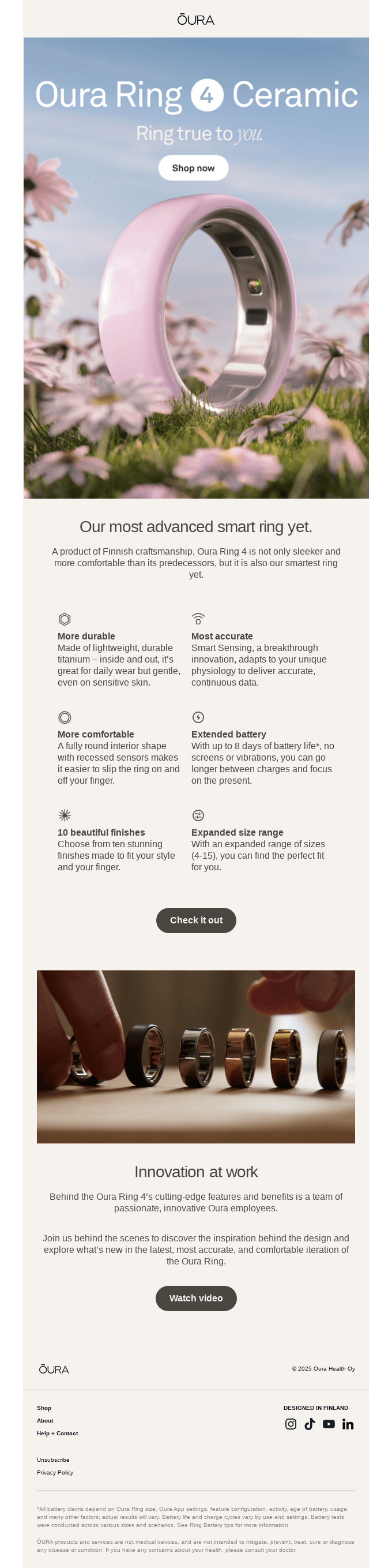 Get to know Oura Ring 4