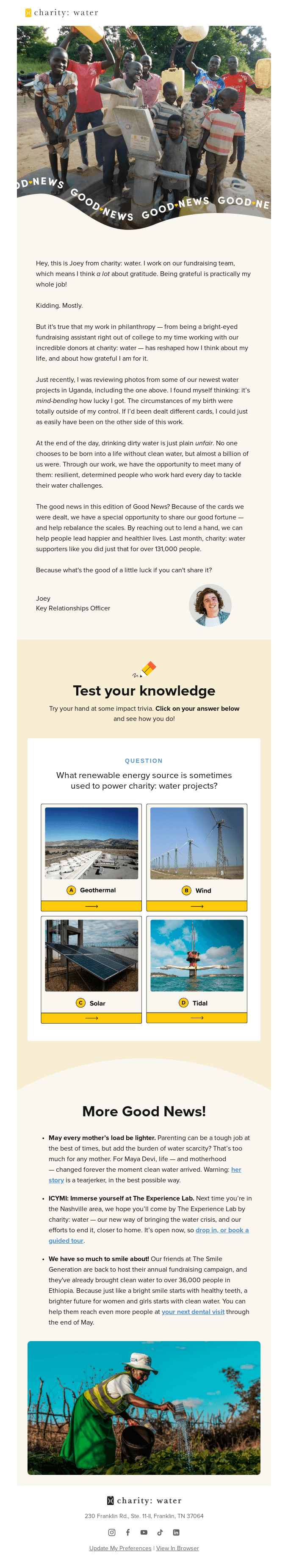 Good News: Good luck is transferable