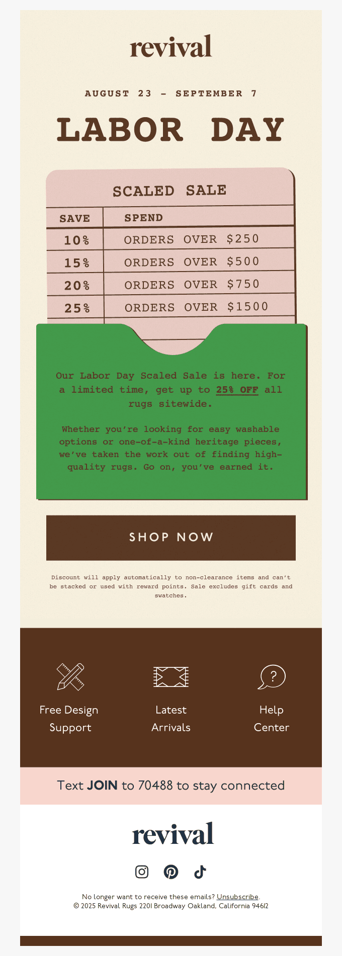 Labor Day Scaled Sale