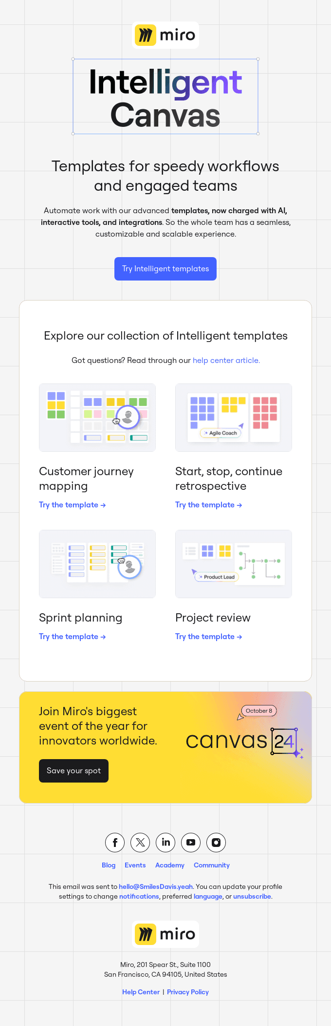 Now live: Intelligent templates charged with AI for your team