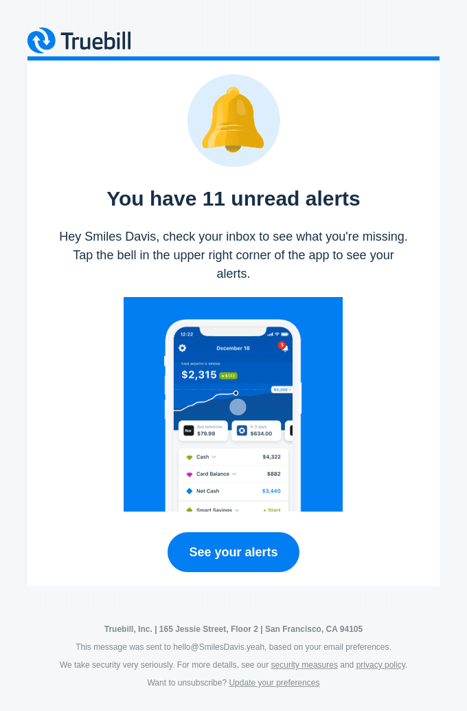 📬 You have 11 unread alerts