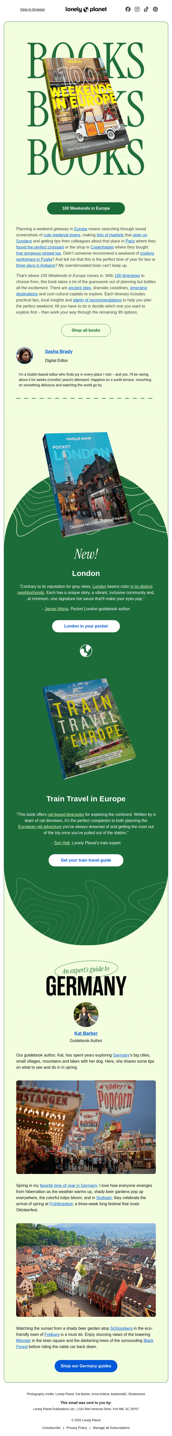 100 itineraries for Europe