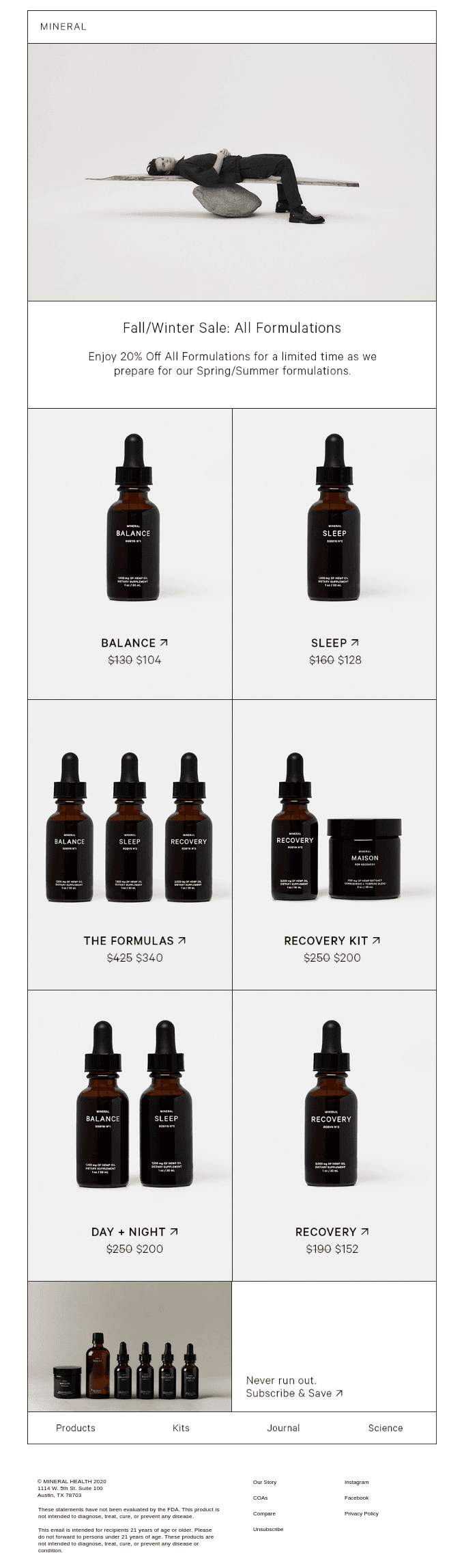 20% Off All Formulations