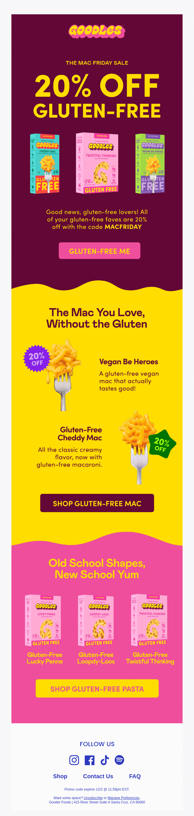 20% Off and 100% Gluten-Free