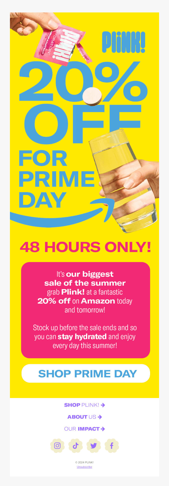 🚨 20% off for Prime Day 🚨