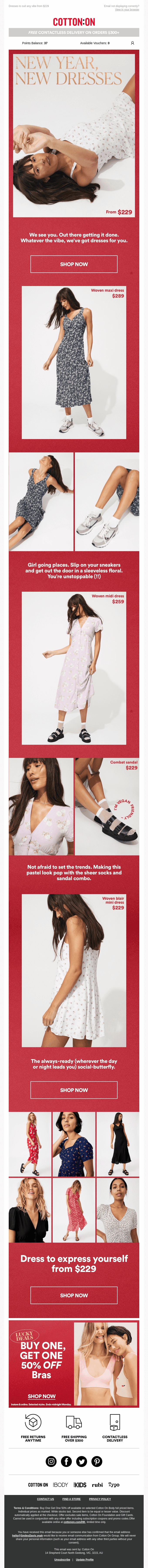 26th Jan - Cotton On
