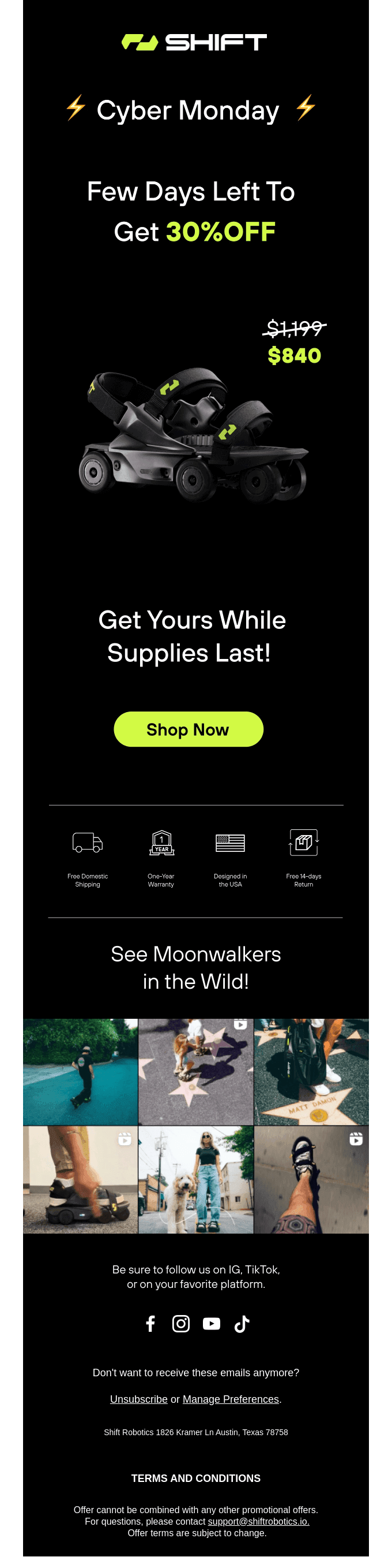 $300 OFF, While Supplies Last! ⚡