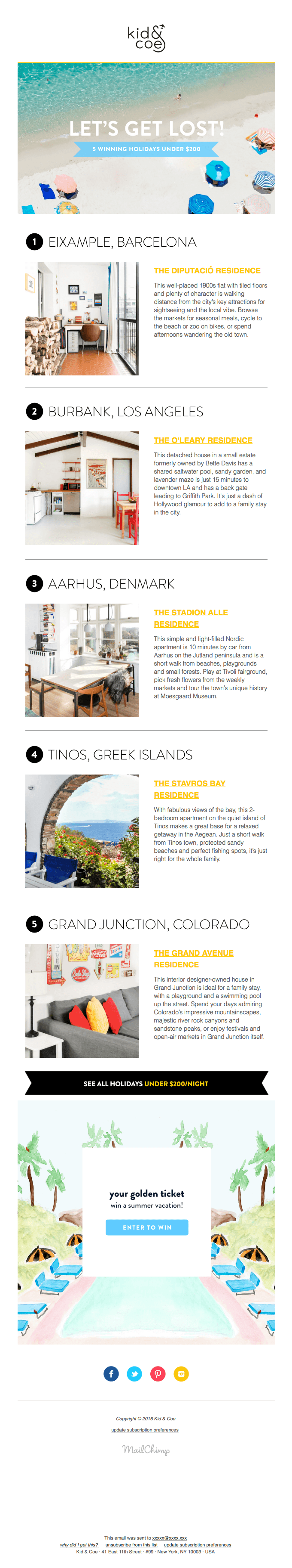 5 Winning Holidays Under $200