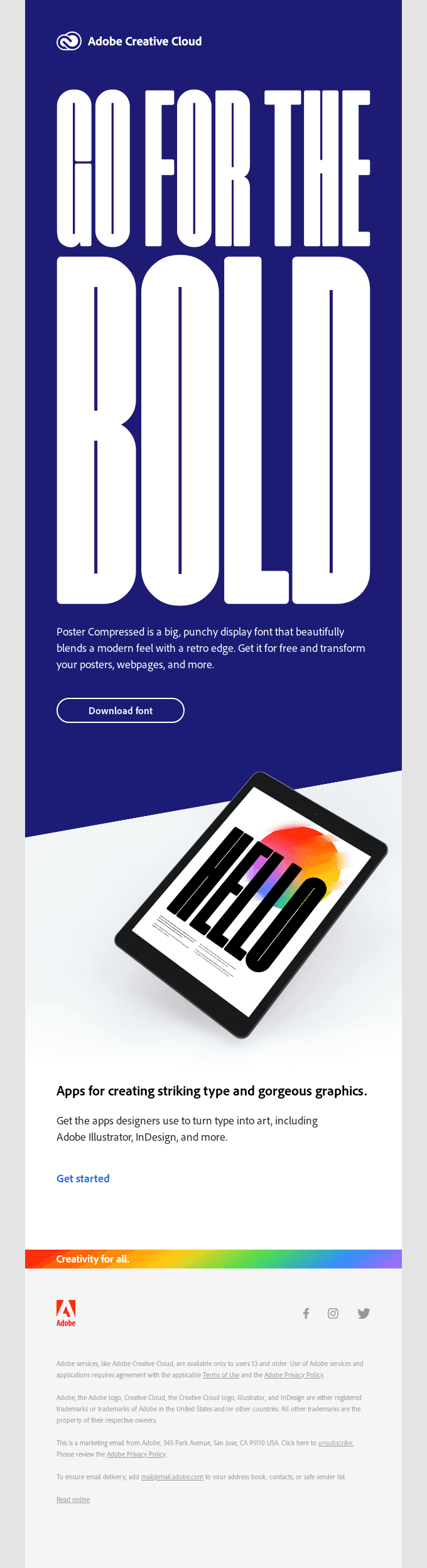 A free font just for you