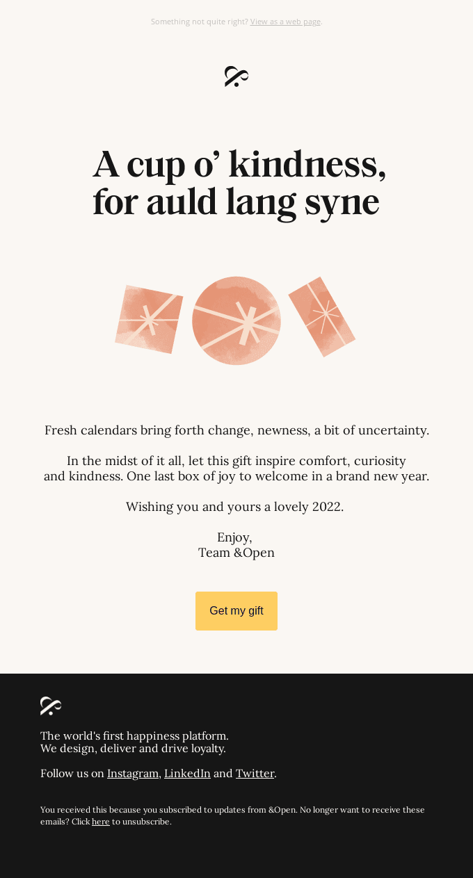 A gift from us to you. ✨