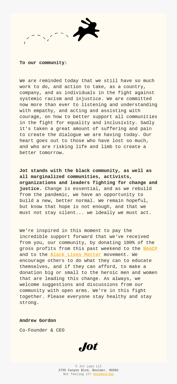 A letter from our CEO