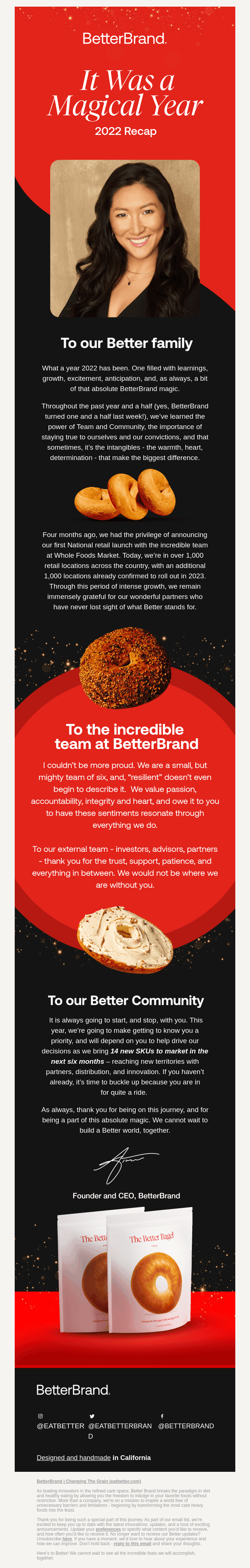 🥯✨A Message from our CEO & Founder
