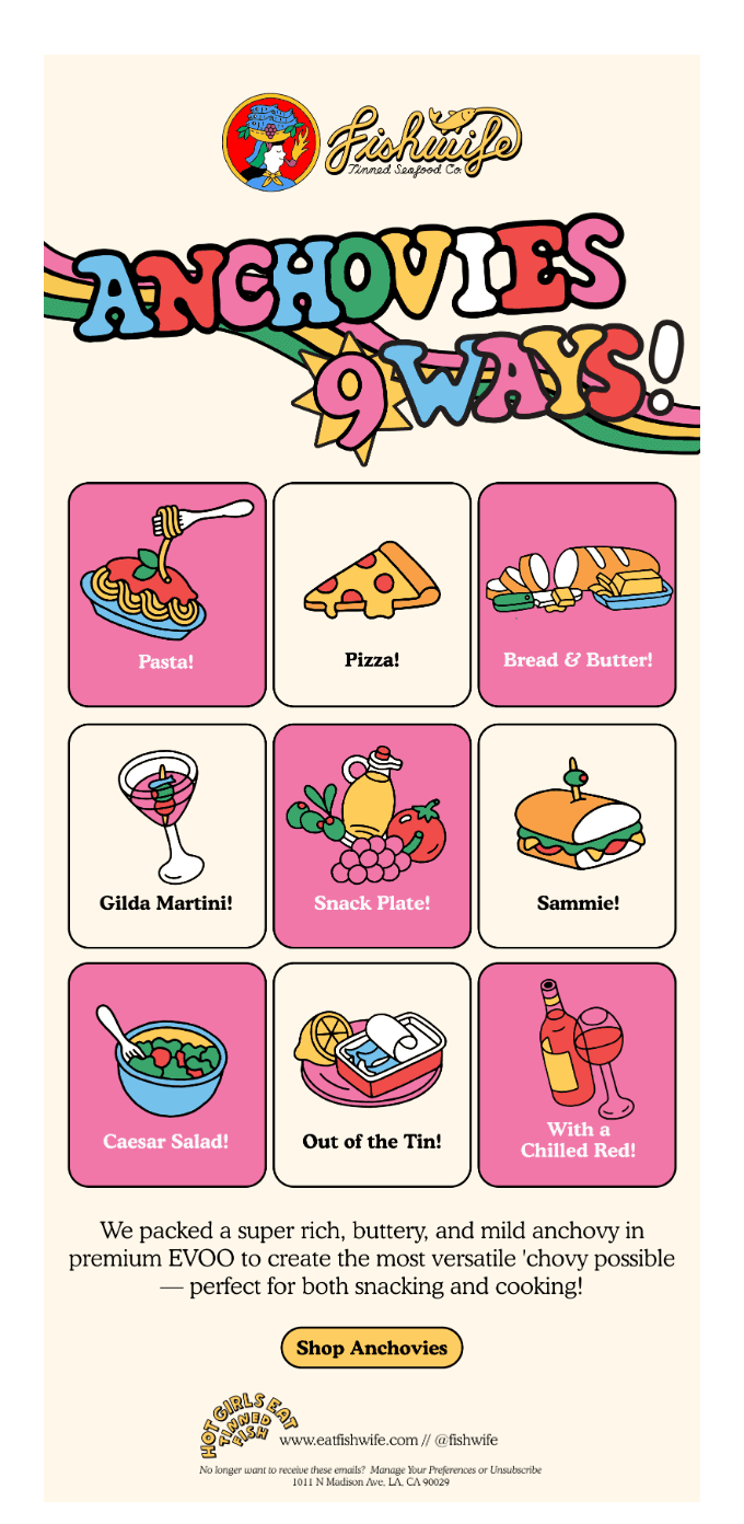 a pasta! a pizza! a MARTINI!