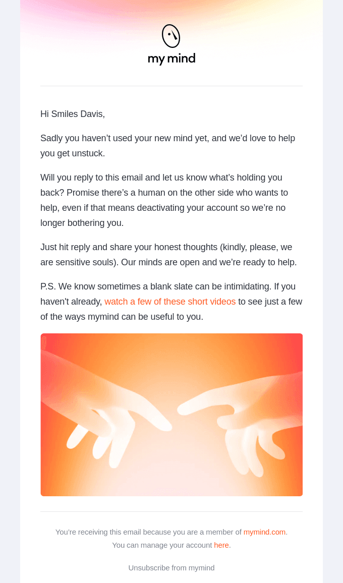 A real human sent this