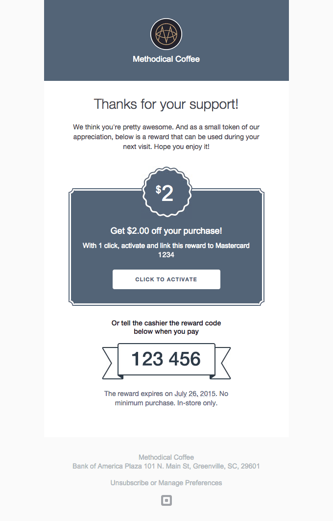 A Small Thank You from Methodical Coffee