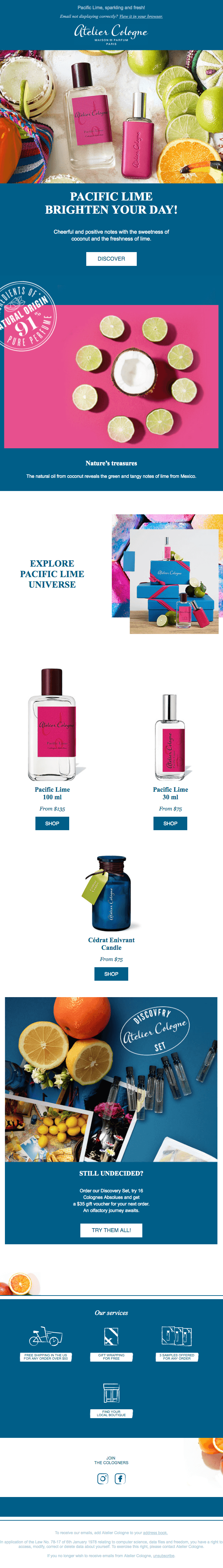 A tropical getaway in a bottle!