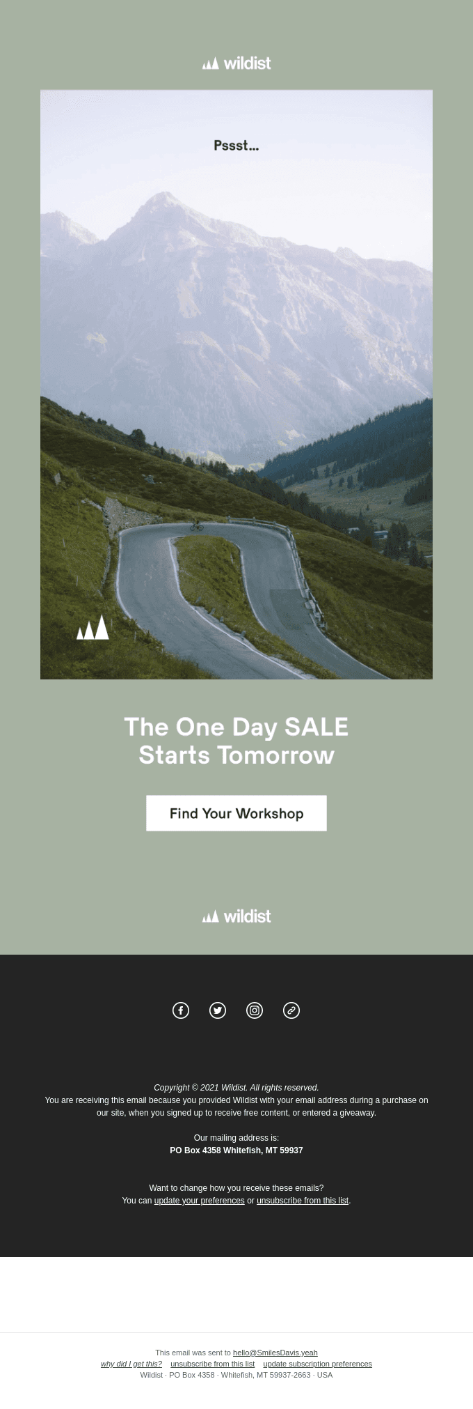 About tomorrow…