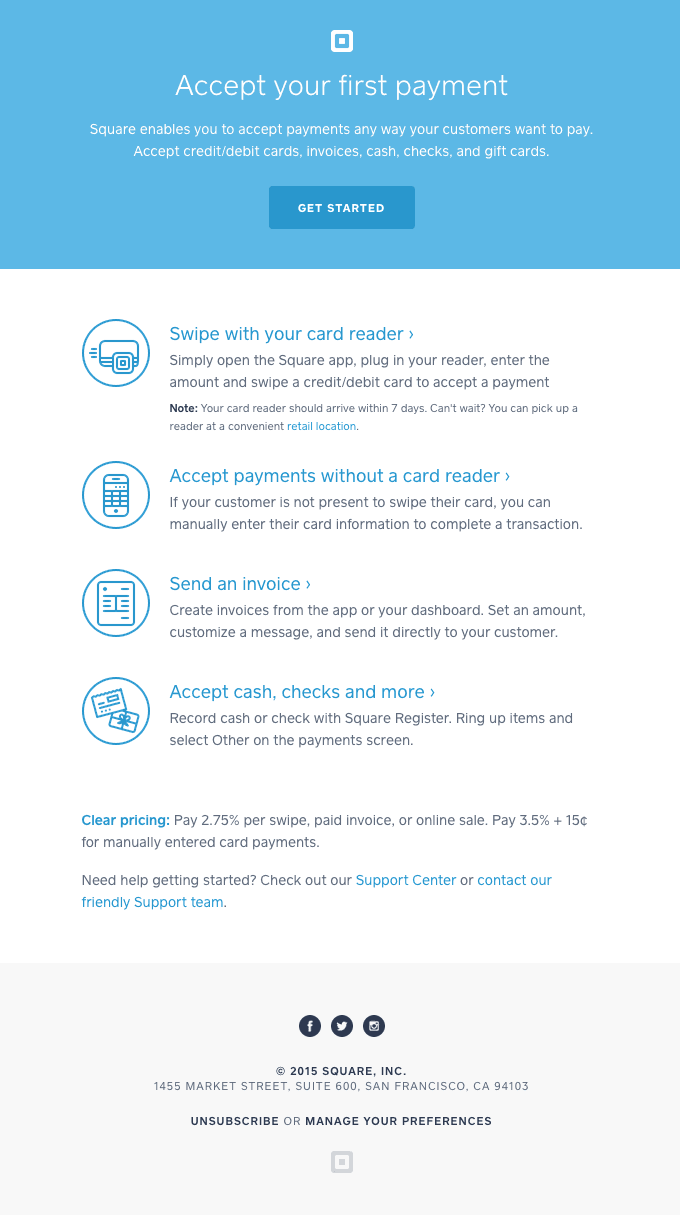 Onboarding – Accepting Your First Payment