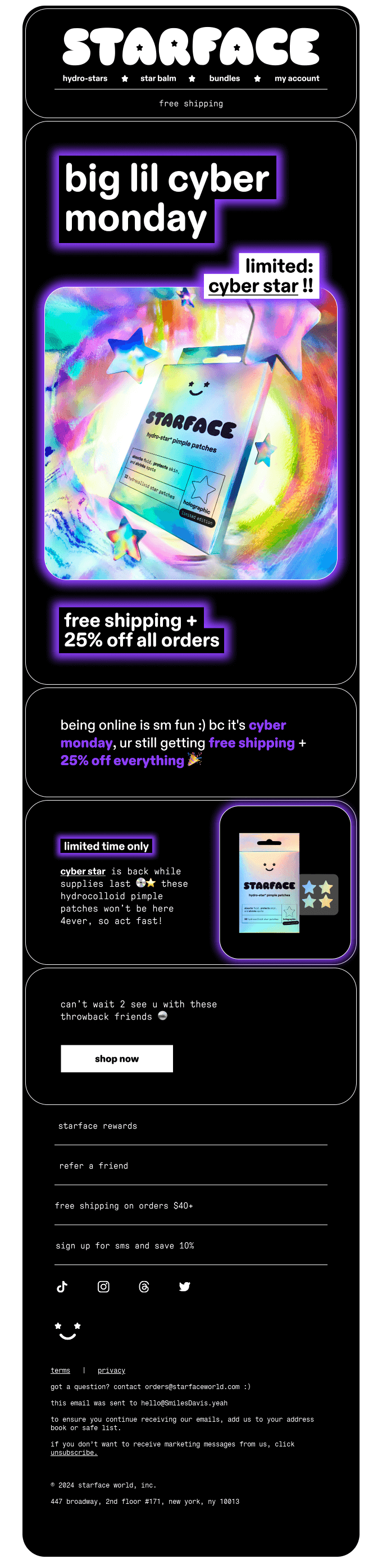 ACT FAST: CYBER MONDAY 💿⭐