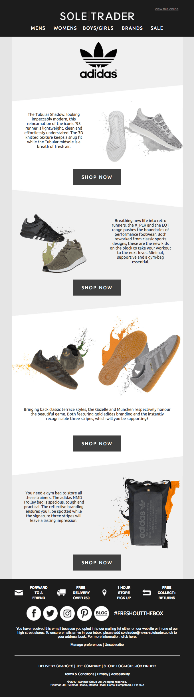 adidas: the new and most wanted