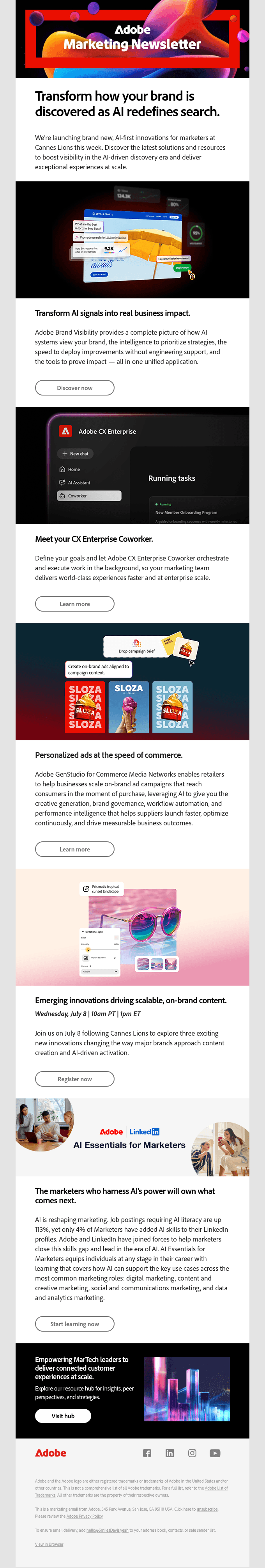 Don't miss our latest announcements from Cannes Lions