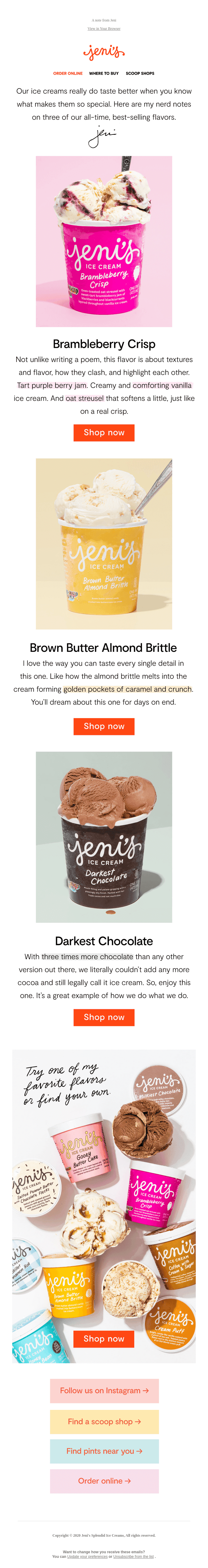 All-time favorite ice creams