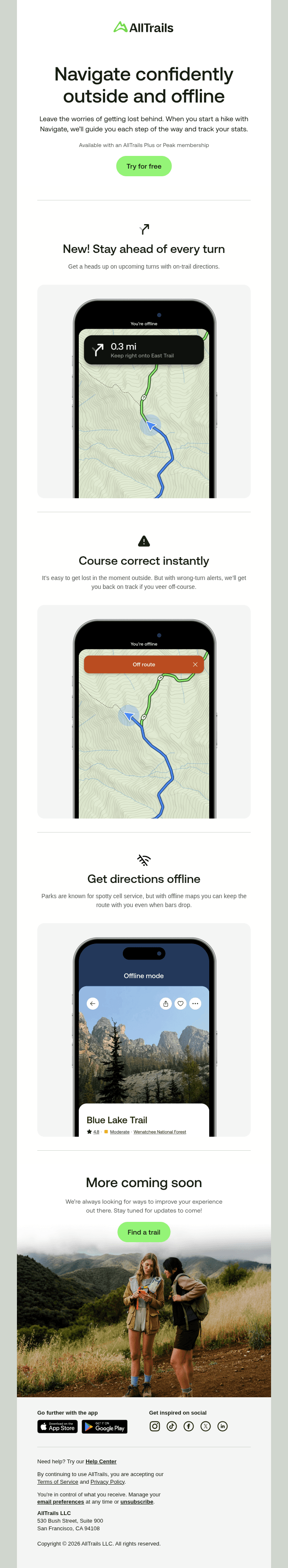 On-trail directions are now live