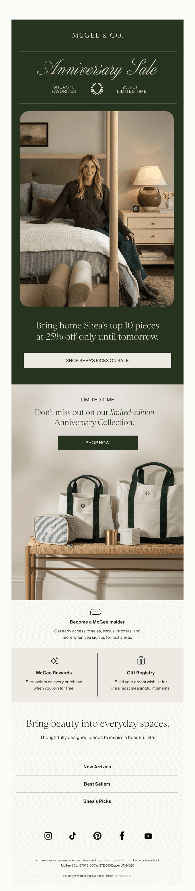 Anniversary offer