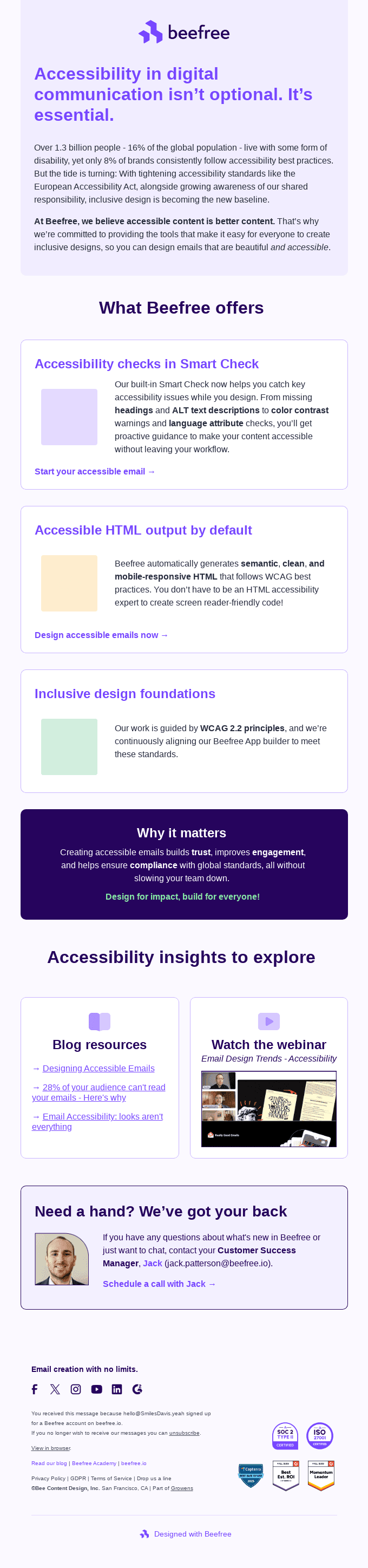 Are your emails accessible?