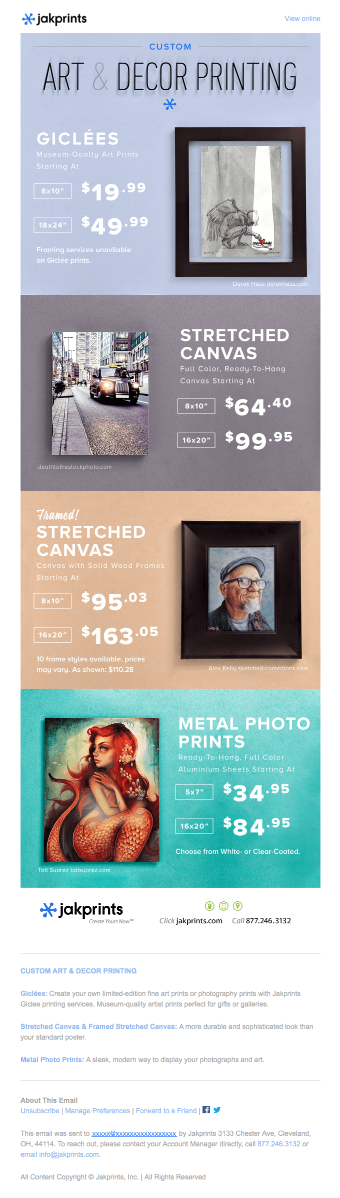 Art Prints: Metal, Stretched Canvas + More