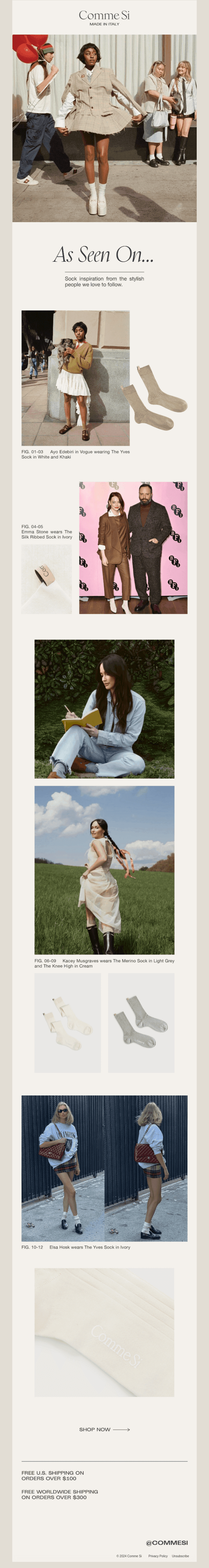 As seen on