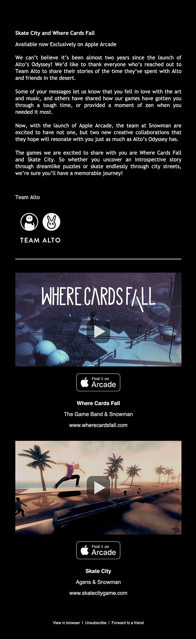 Available Now on Apple Arcade