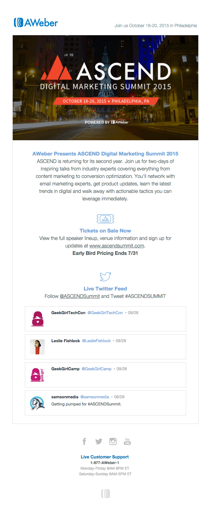 AWeber Announces ASCEND Digital Marketing Summit