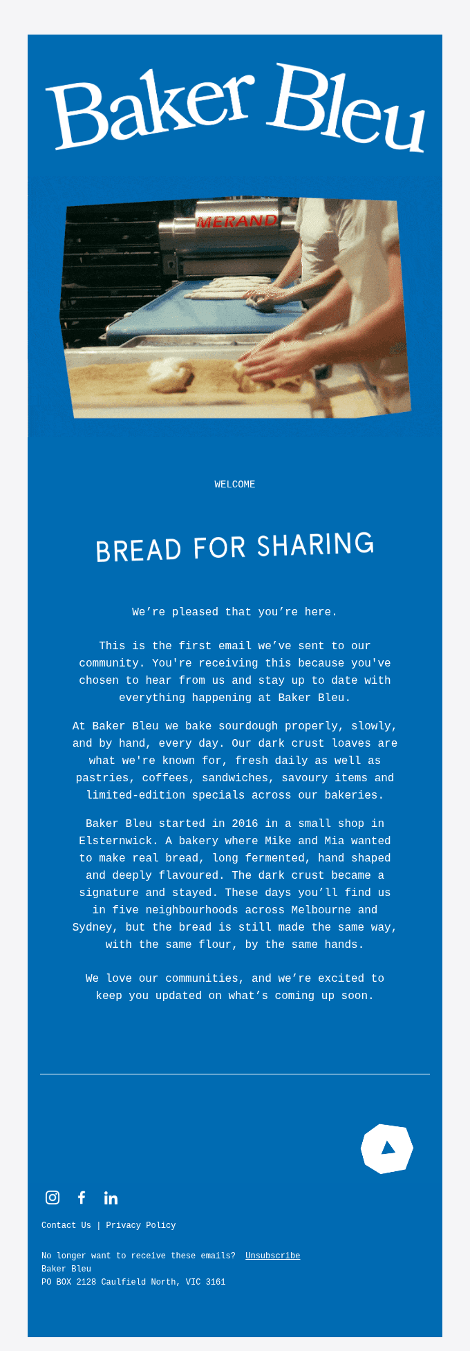 Welcome to our mailing list.