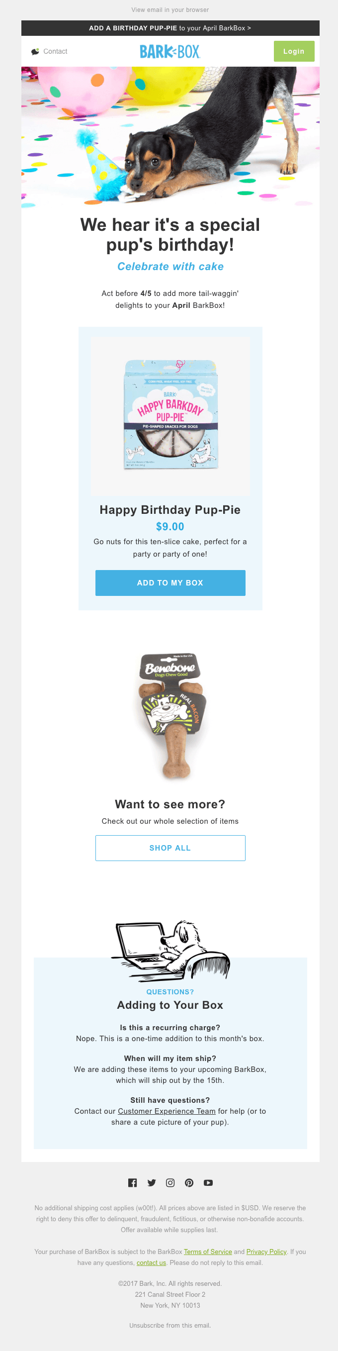 BarkBox ✅ Birthday BarkBox? ✅