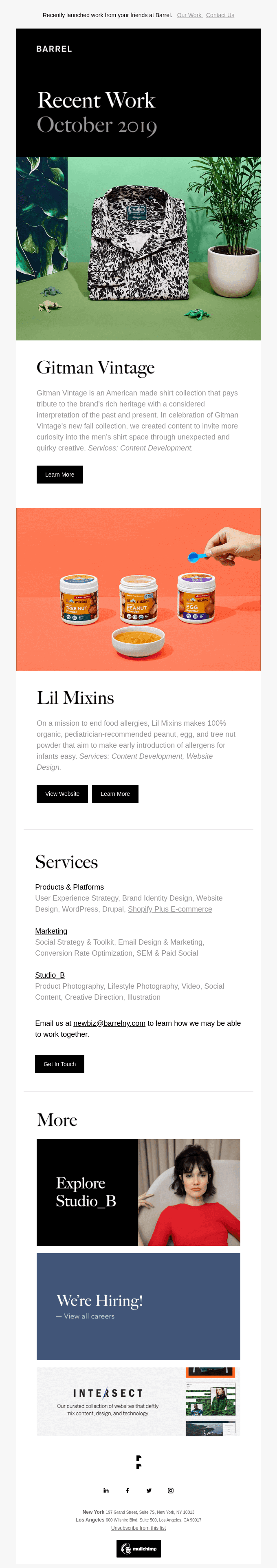 Barrel Recent Work October 🎃