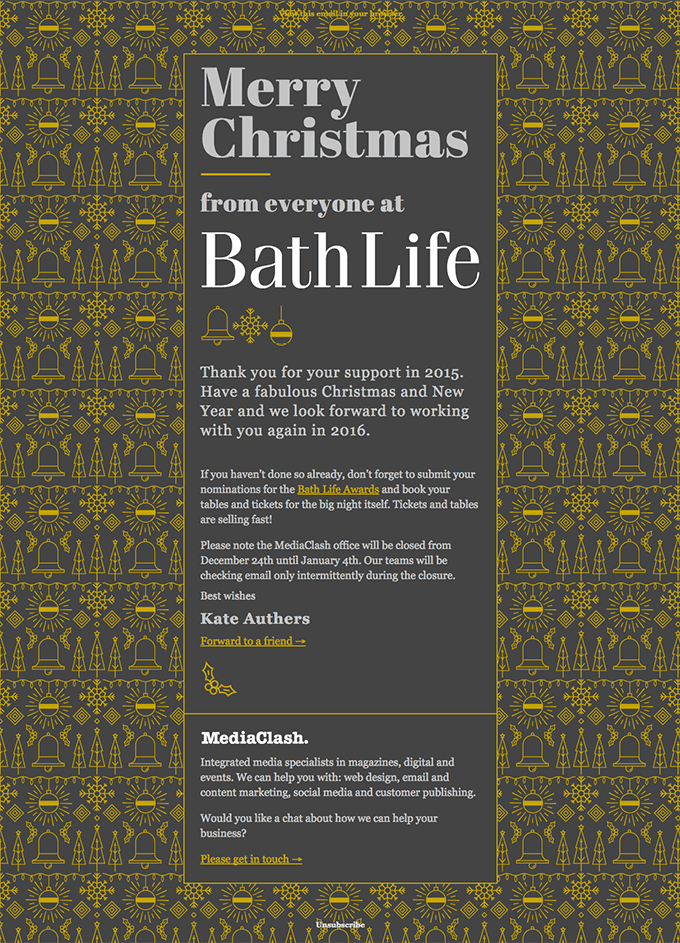 Bath Life 2015 – Merry Christmas