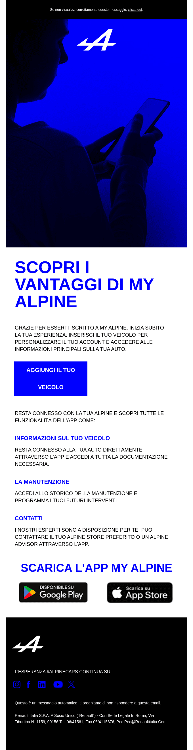 Benvenuto in My Alpine