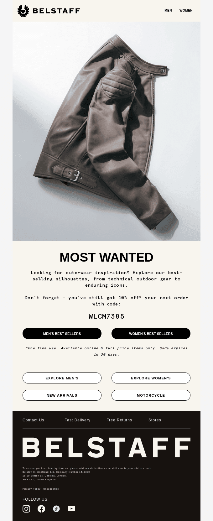 Best of Belstaff: 10% off