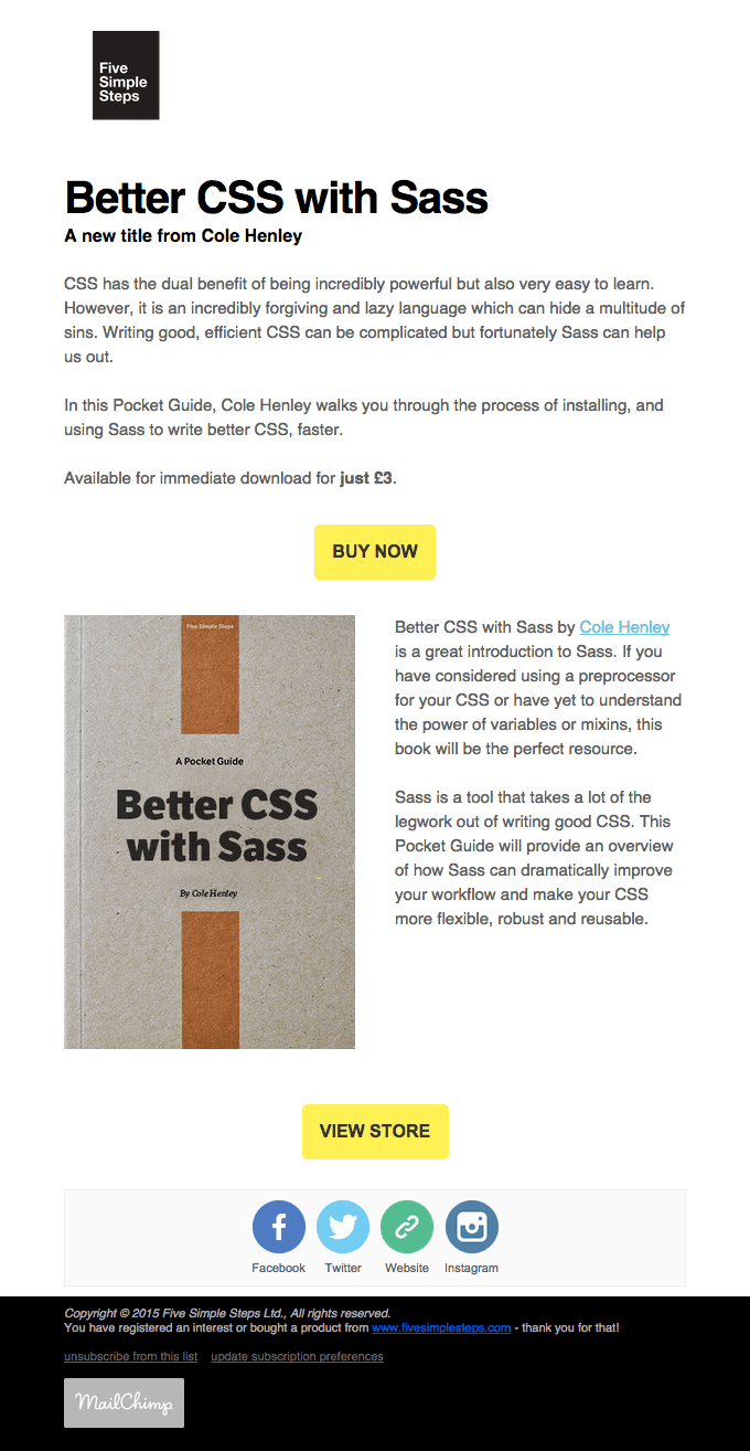 Better CSS with Sass – now available!