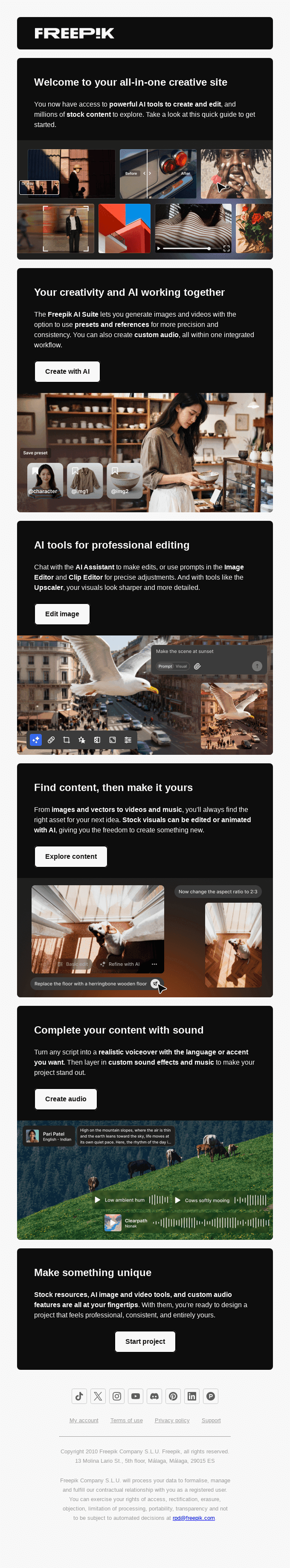 Bienvenido a Freepik