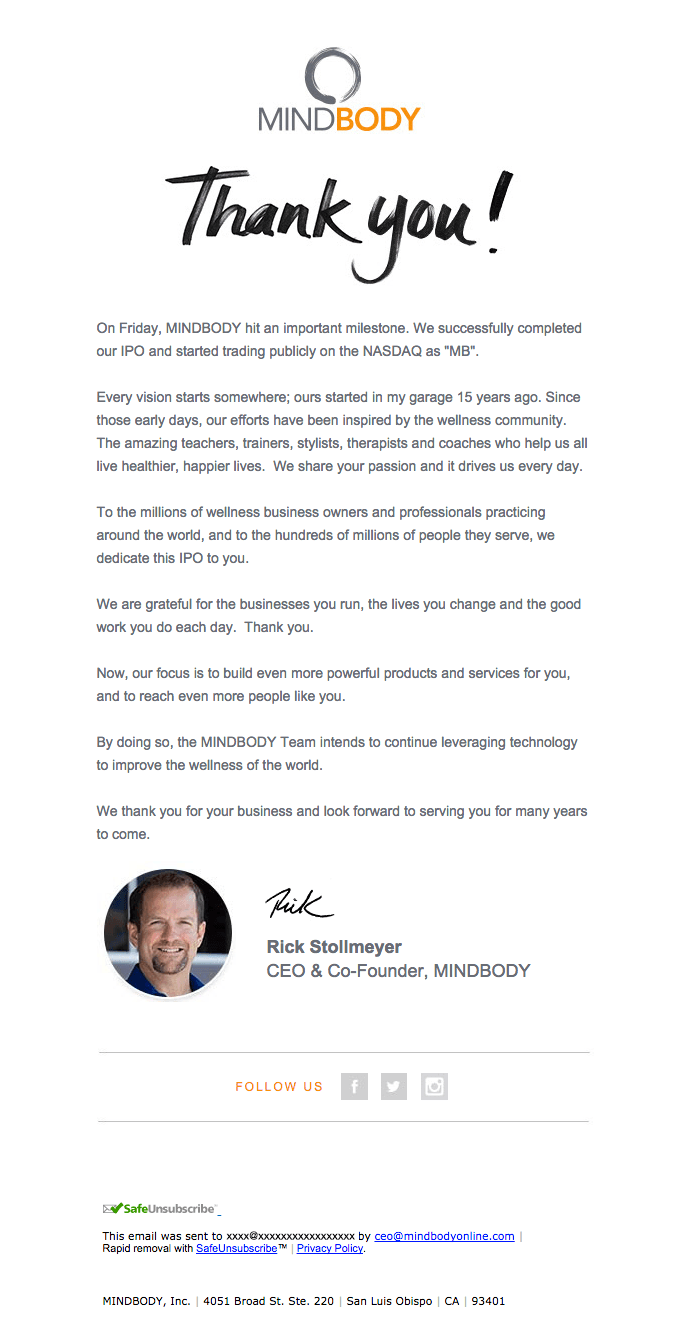 Big News and Bigger Thanks.