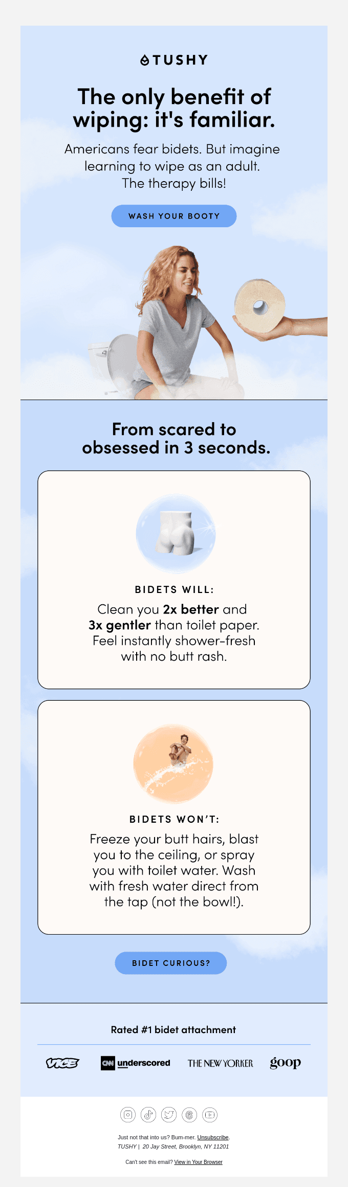 Bit of a bidet scaredy butt?