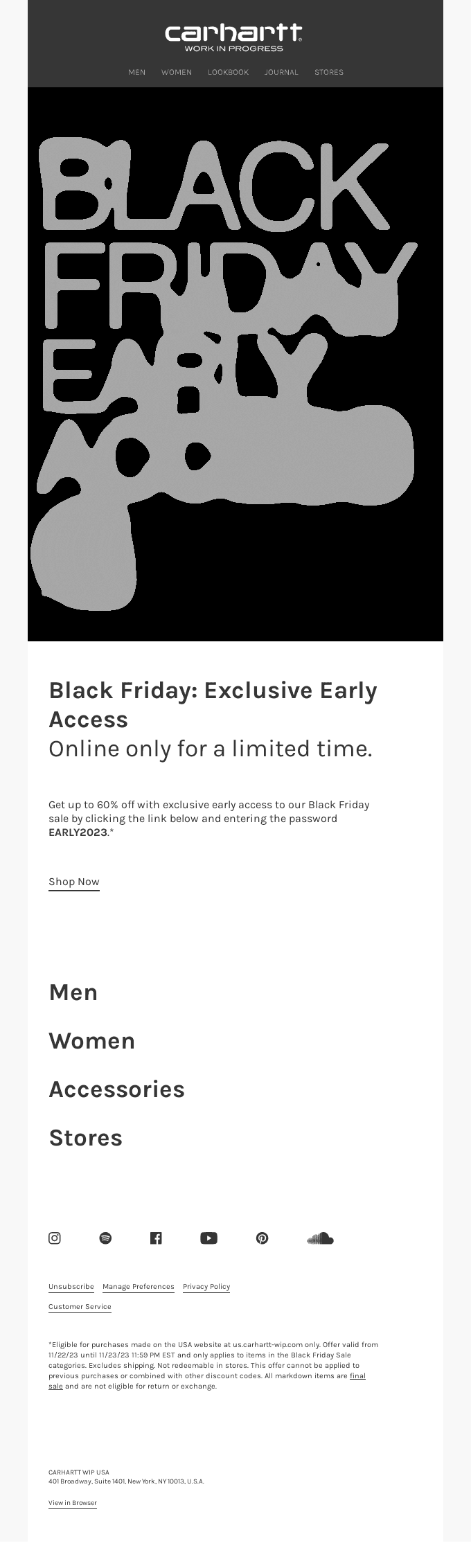 Black Friday: Early Access