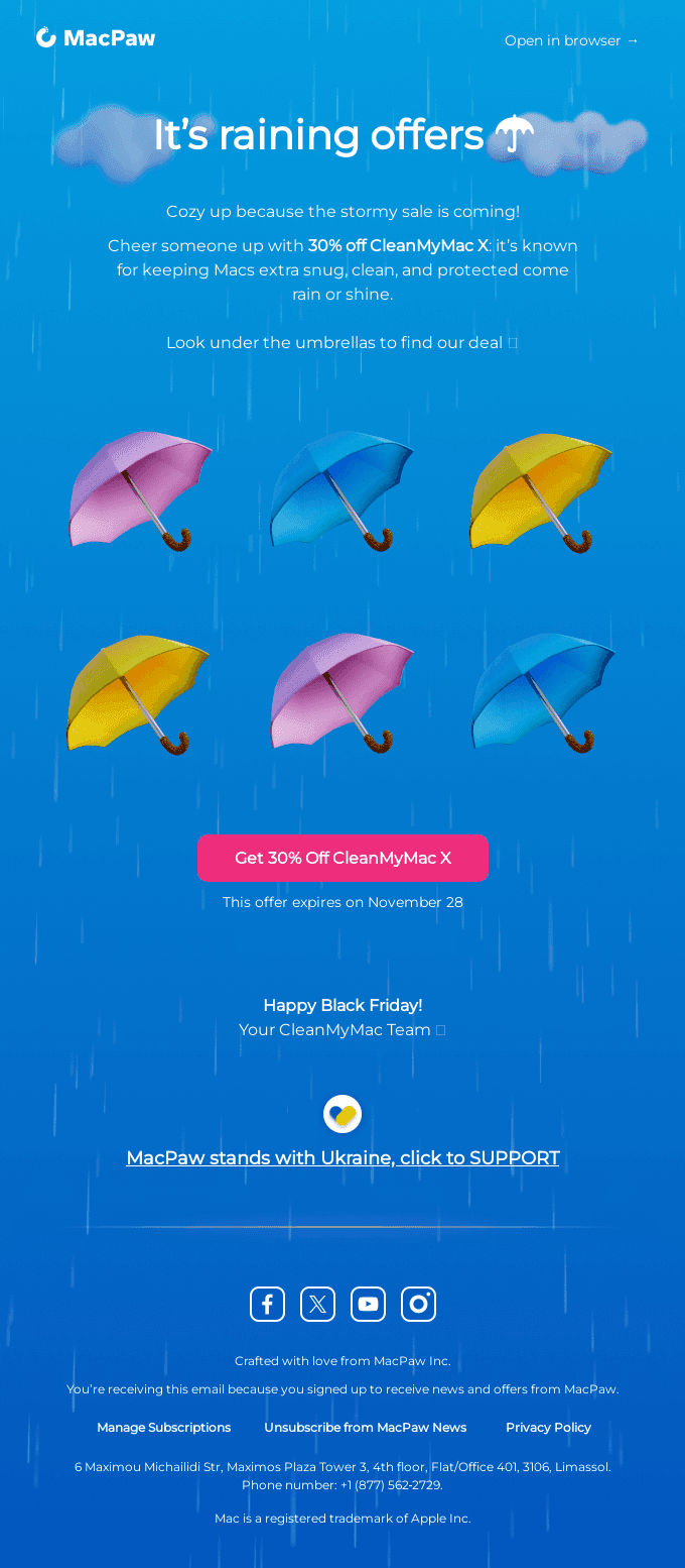 Black Friday has arrived