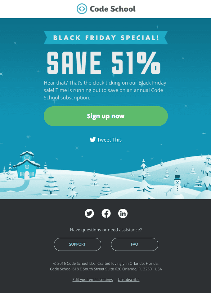 Black Friday Special. Save 51%